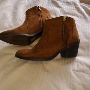 LuLu’s brown ankle booties